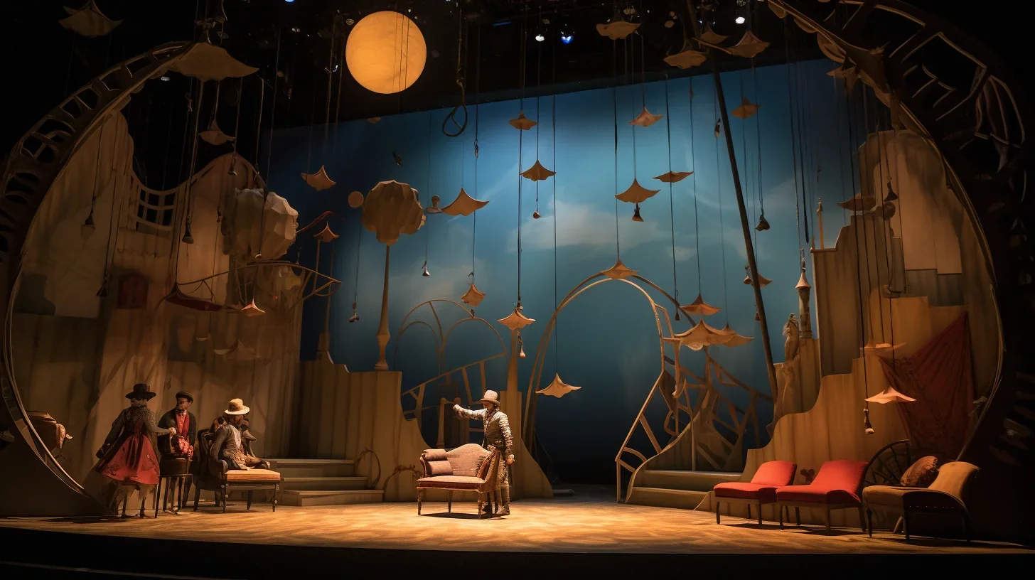 Image de la scène avant le début de la représentation