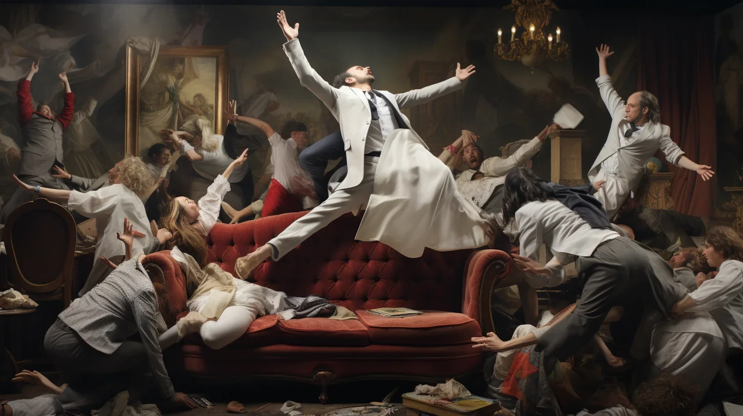 Une scène d'action palpitante avec une bagarre intense entre les personnages.