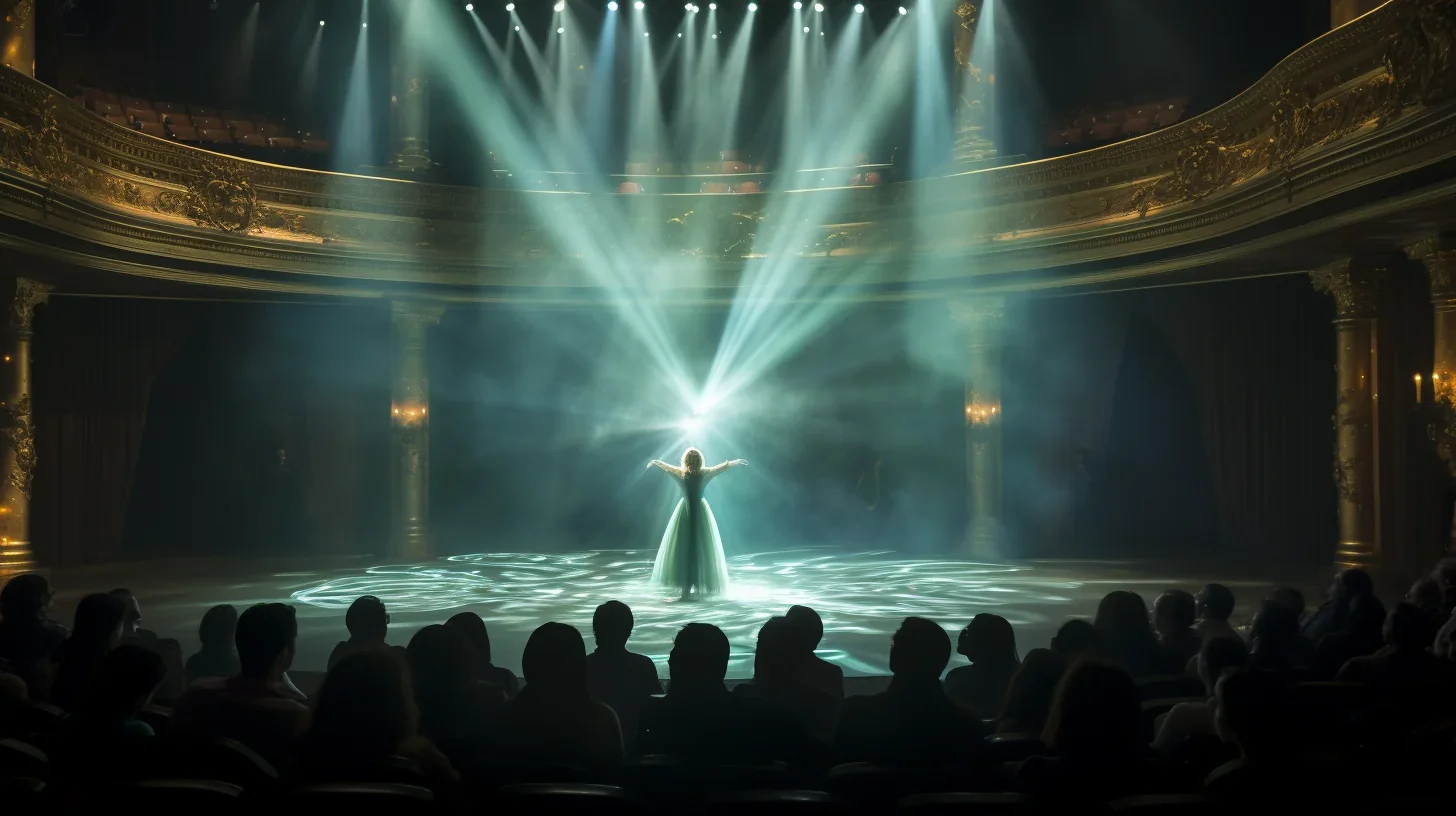 Scène envoûtante du ballet Lac des Signes