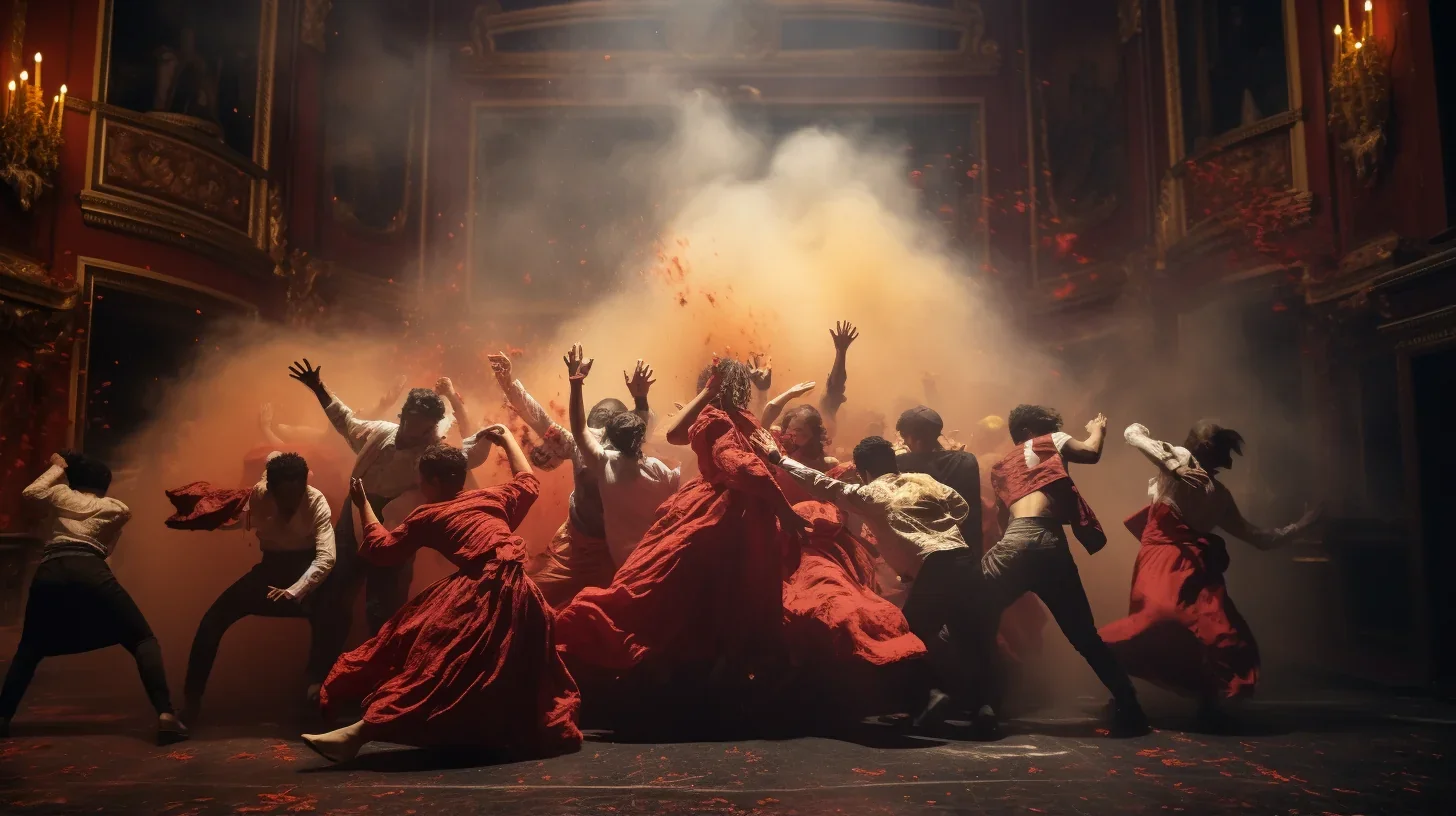 Représentation d'une scène mémorable tirée de 'Les Misérables' de Victor Hugo