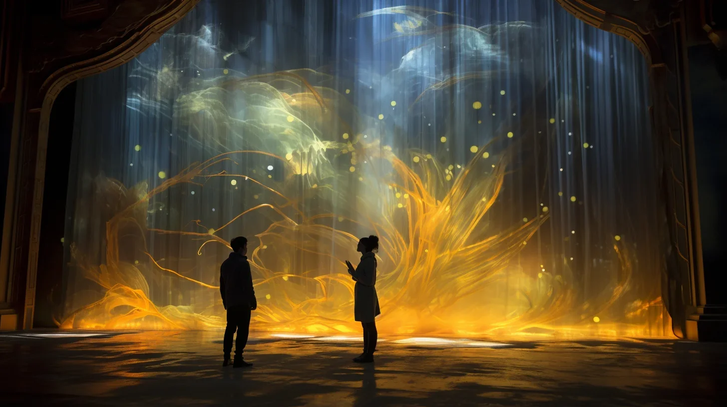 Moment artistique d'une performance expérimentale