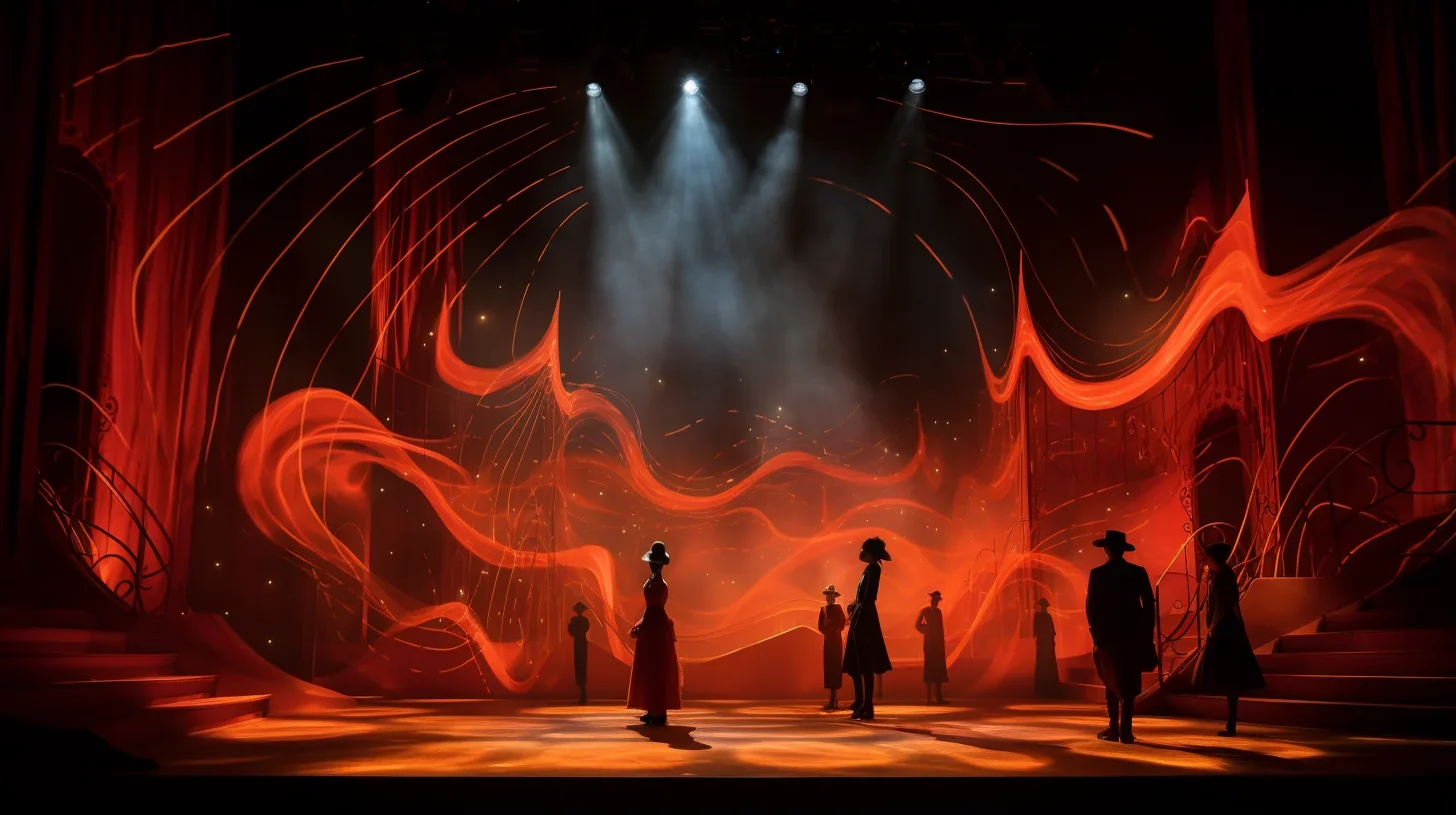 Design de scène révolutionnaire et éclairage innovant dans une performance expérimentale