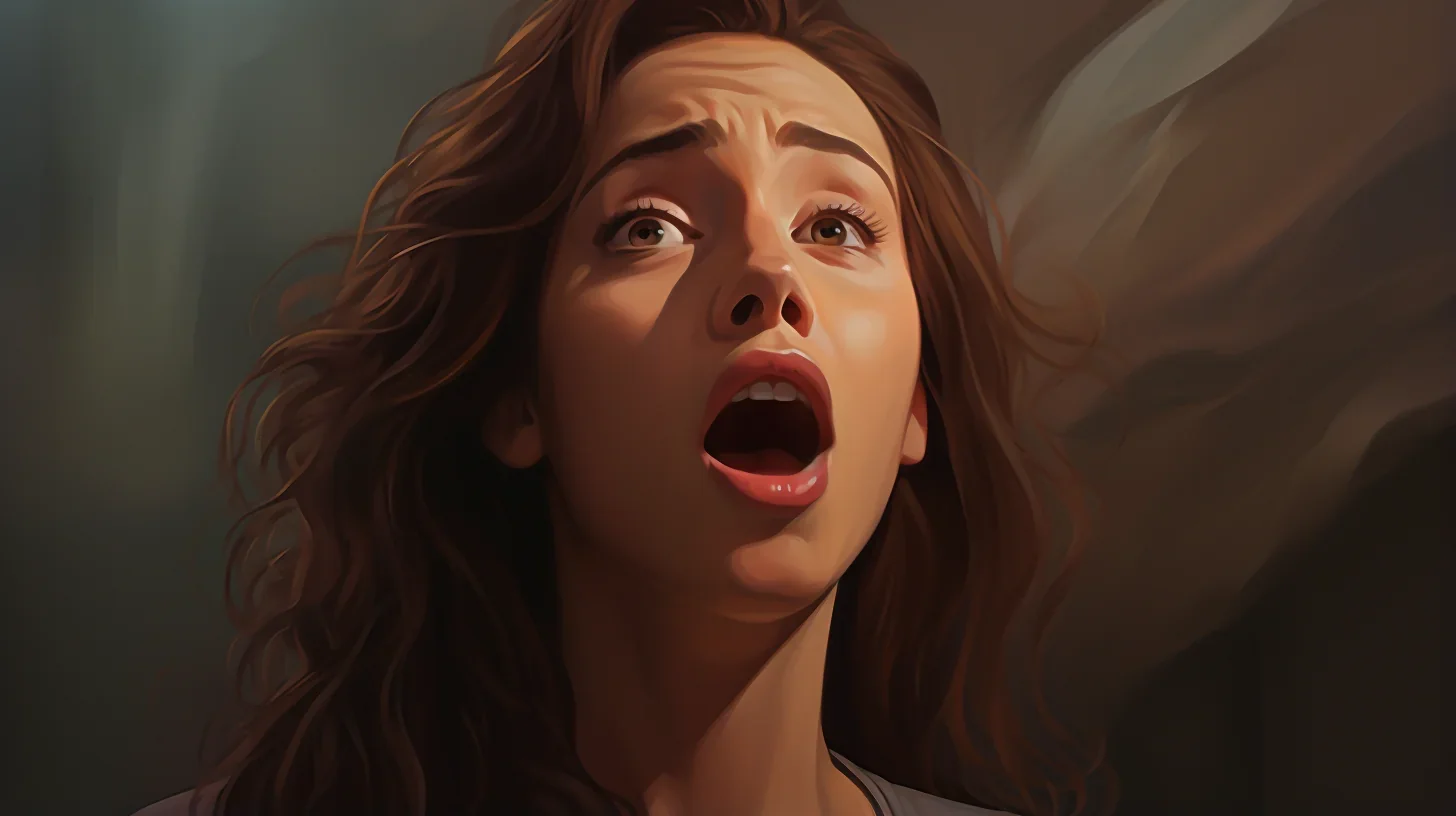 Personne effectuant une vocalise pendant un exercice de diction