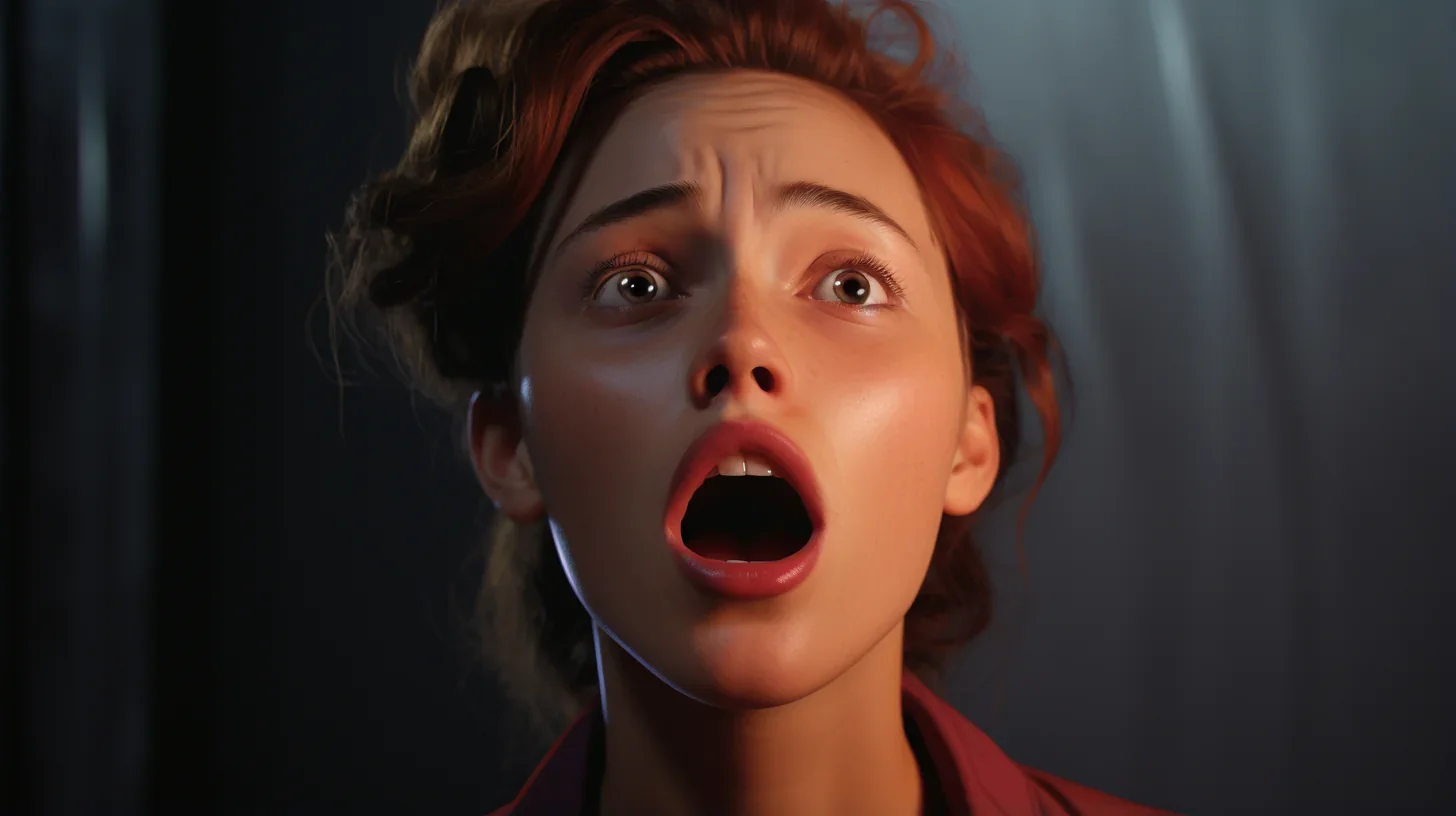 Actrice en train de pratiquer un exercice