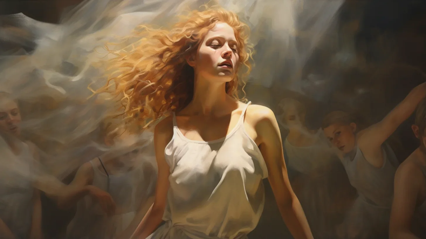 Portrait de la protagoniste féminine capturant sa beauté éblouissante