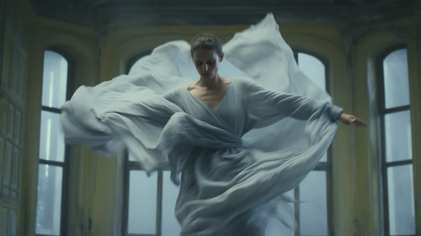 Jeune comédienne improvisant lors d'un atelier de théâtre