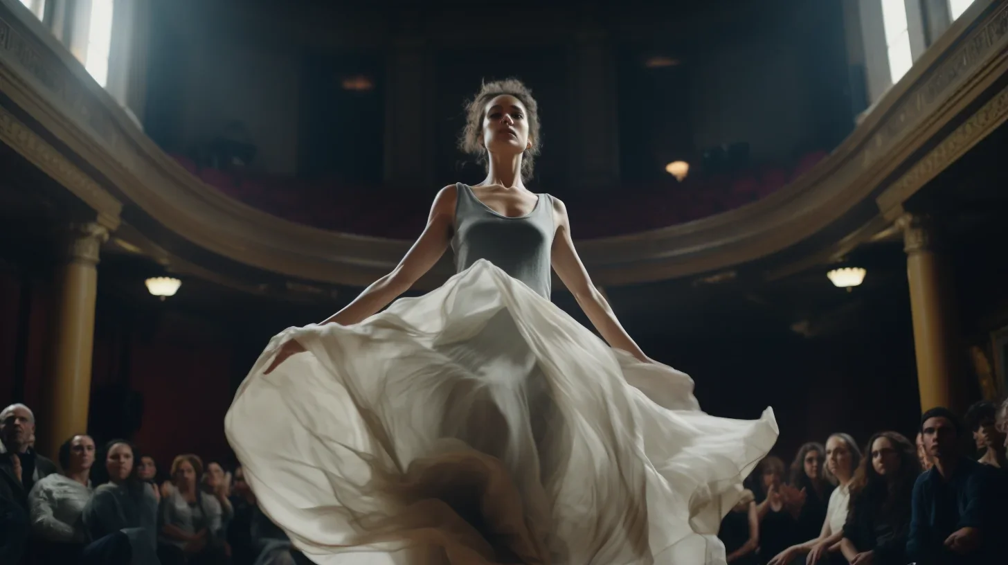 Jeune artiste participant à un défilé lors d'un atelier de théâtre d'improvisation