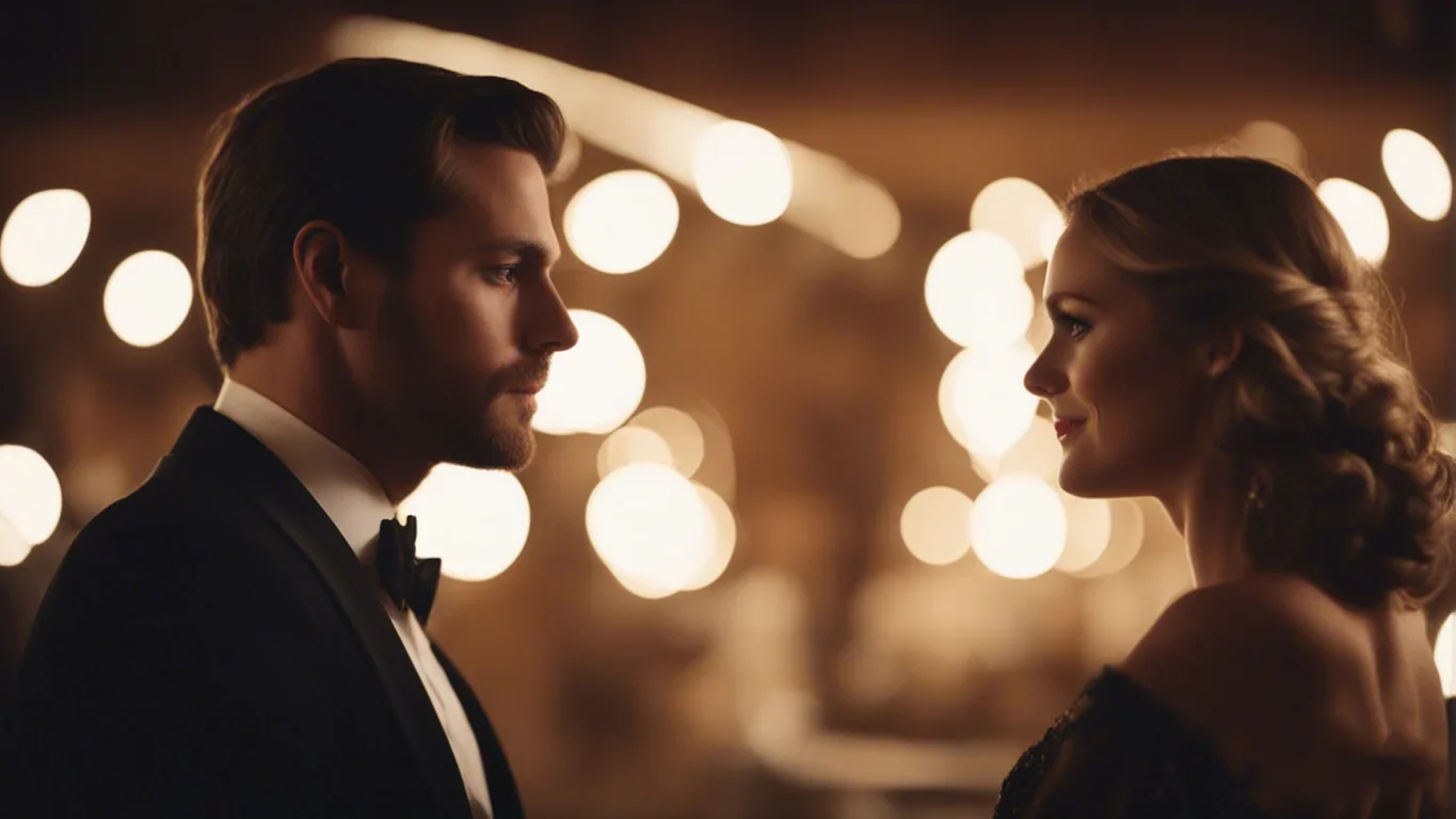 Un couple charmant se produit sur scène