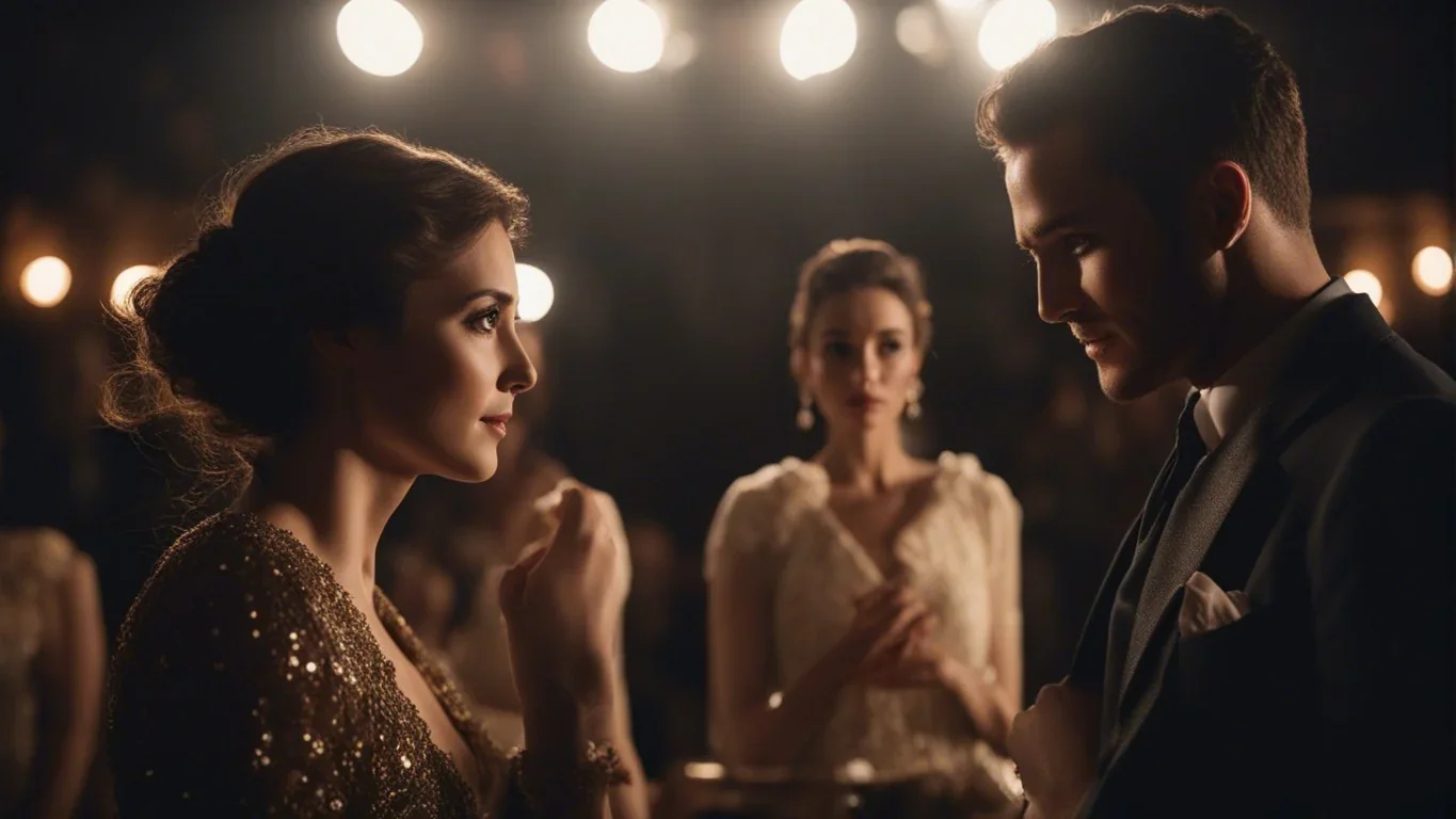 Deux personnes engagées dans une discussion tendue