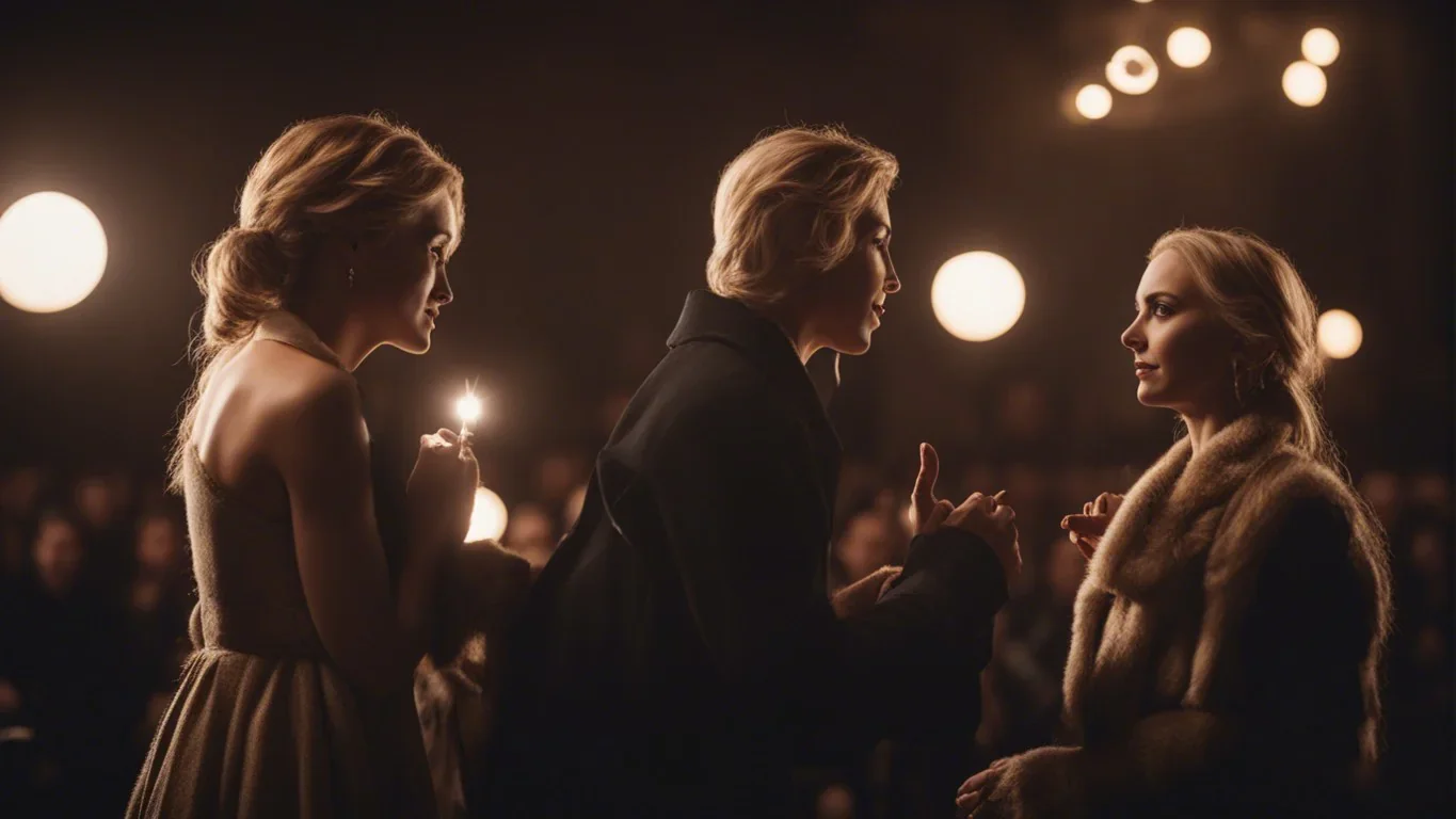 Deux personnes engagées dans une conversation animée