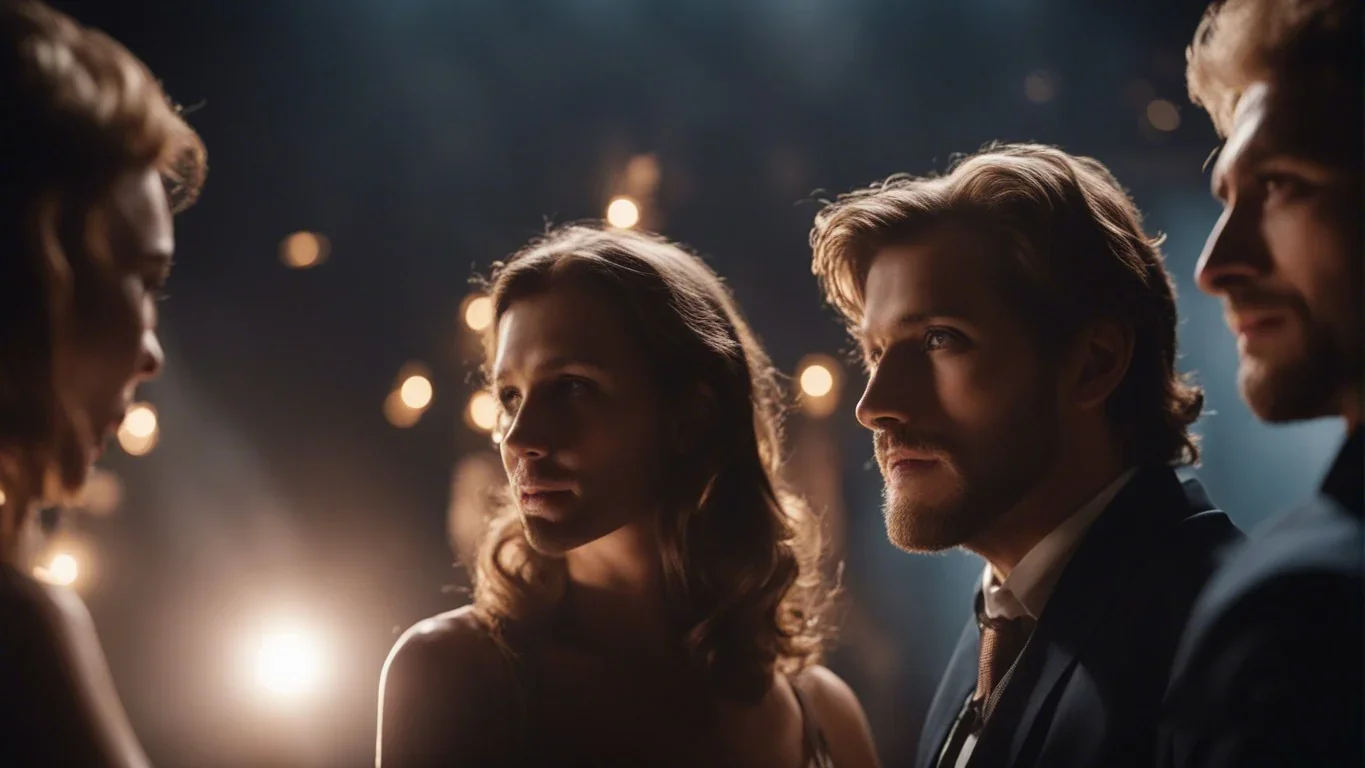 Deux personnes engagées dans une conversation sérieuse