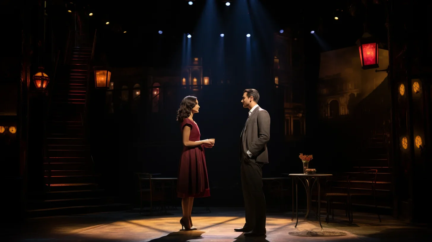 Un Couple Échangeant des Mots Doux dans une Ambiance Romantique