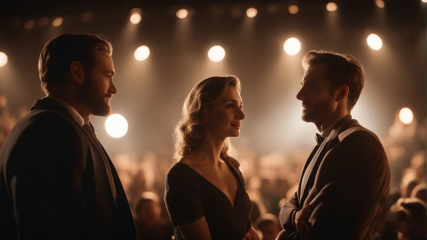 Trois Personnes Engagées dans une Conversation Animée