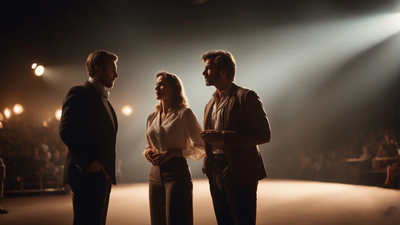 Deux Personnes Engagées dans une Conversation Animée et Conflictuelle