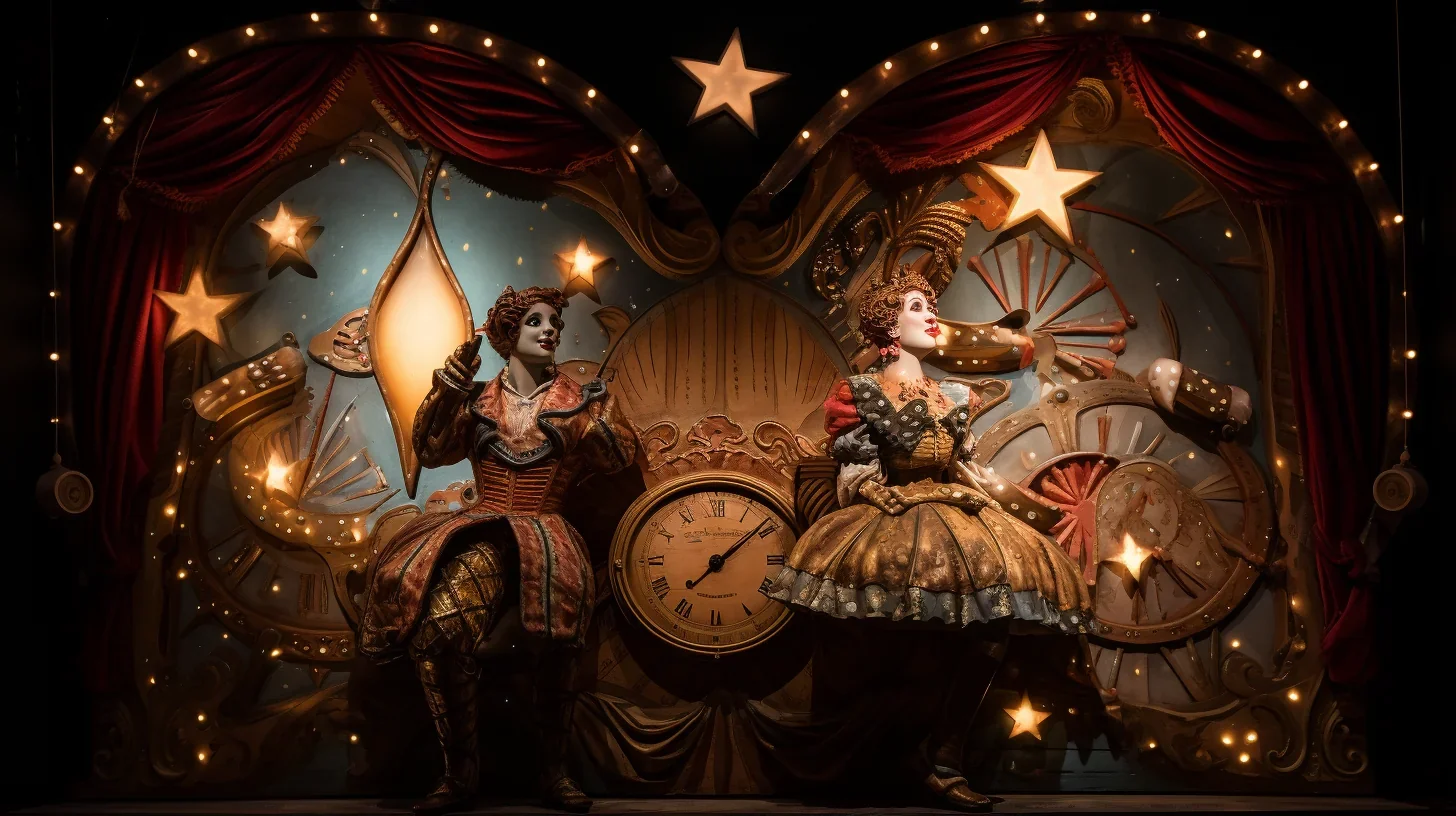 Illustration du décor impressionnant du spectacle