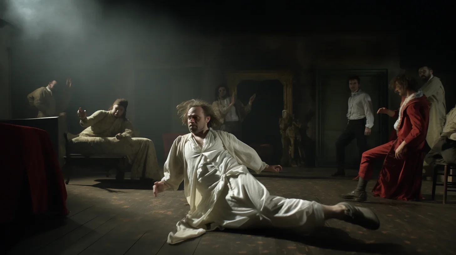 Image illustrant un acteur dans un moment d'exercice de scène