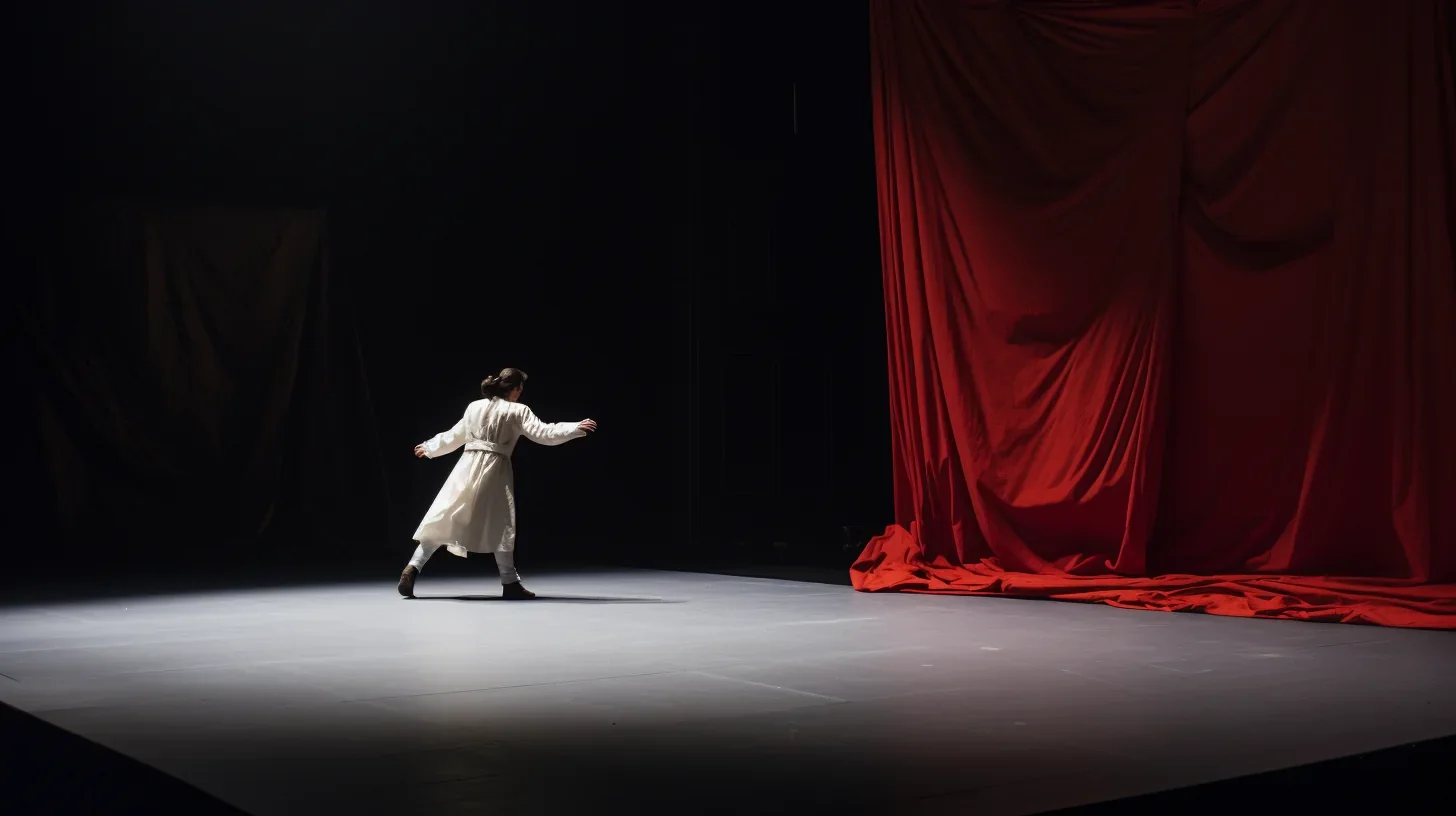 Actrice Solitude sur Scène