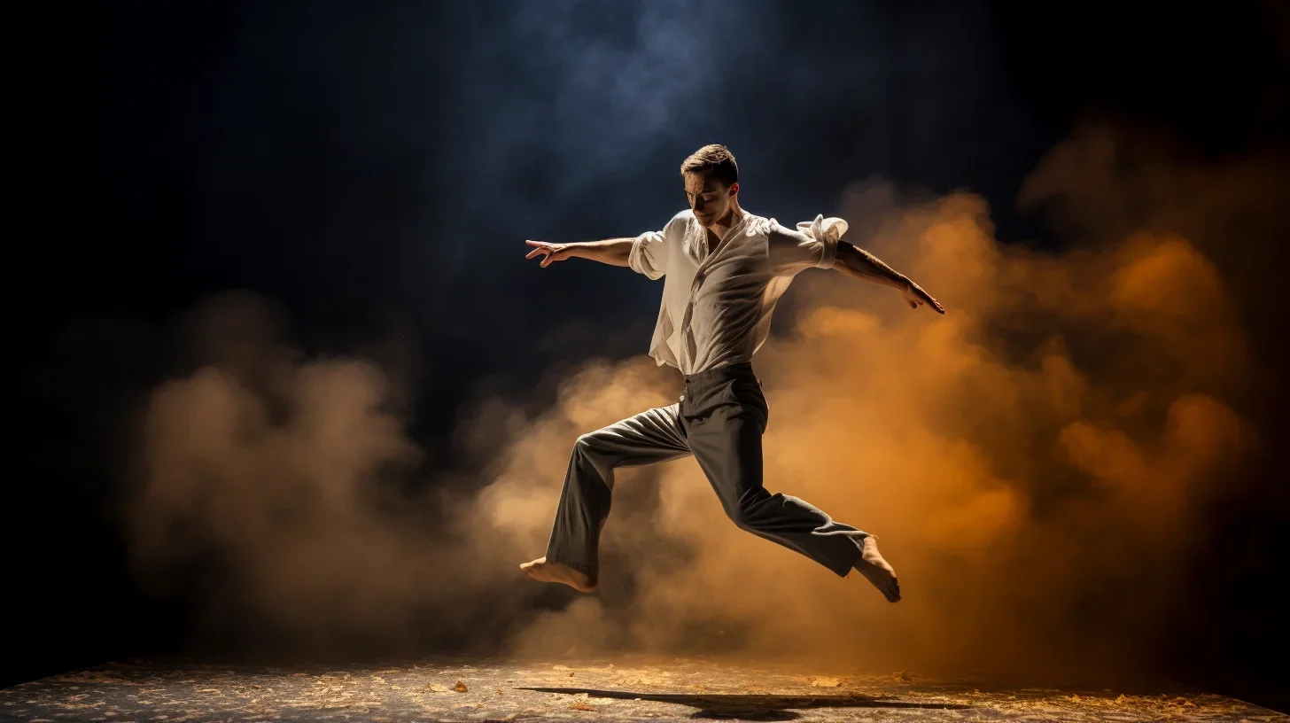 Acteur triomphant sur scène