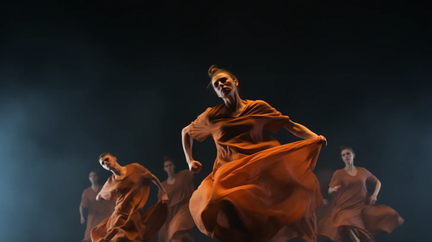 Acteurs sur la scène de la pièce de théâtre de Samuel Beckett