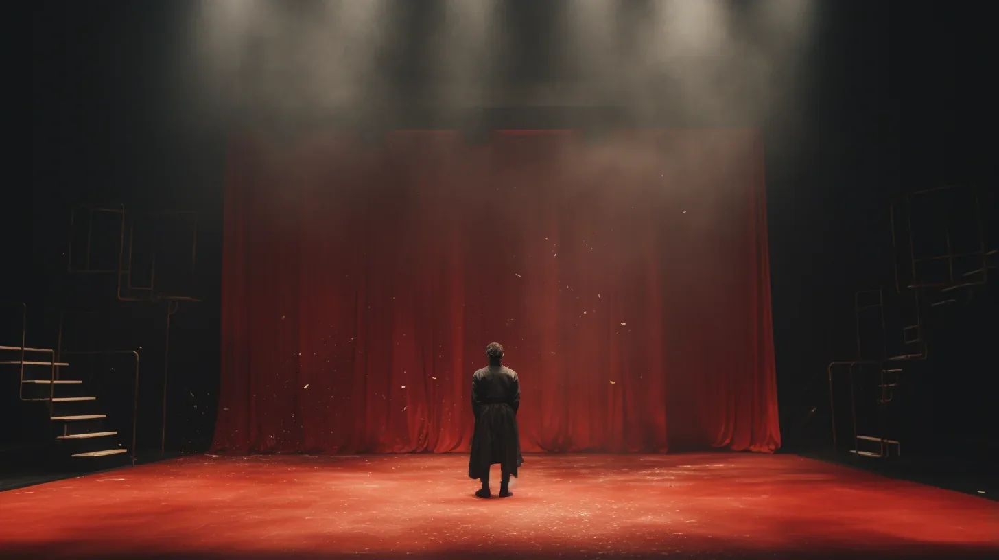 Scène du spectacle 'Lumière dans l'Ombre', une représentation exceptionnelle