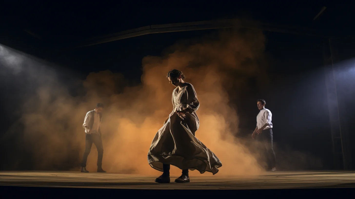 Image représentant une scène inoubliable du spectacle Jean et Juana