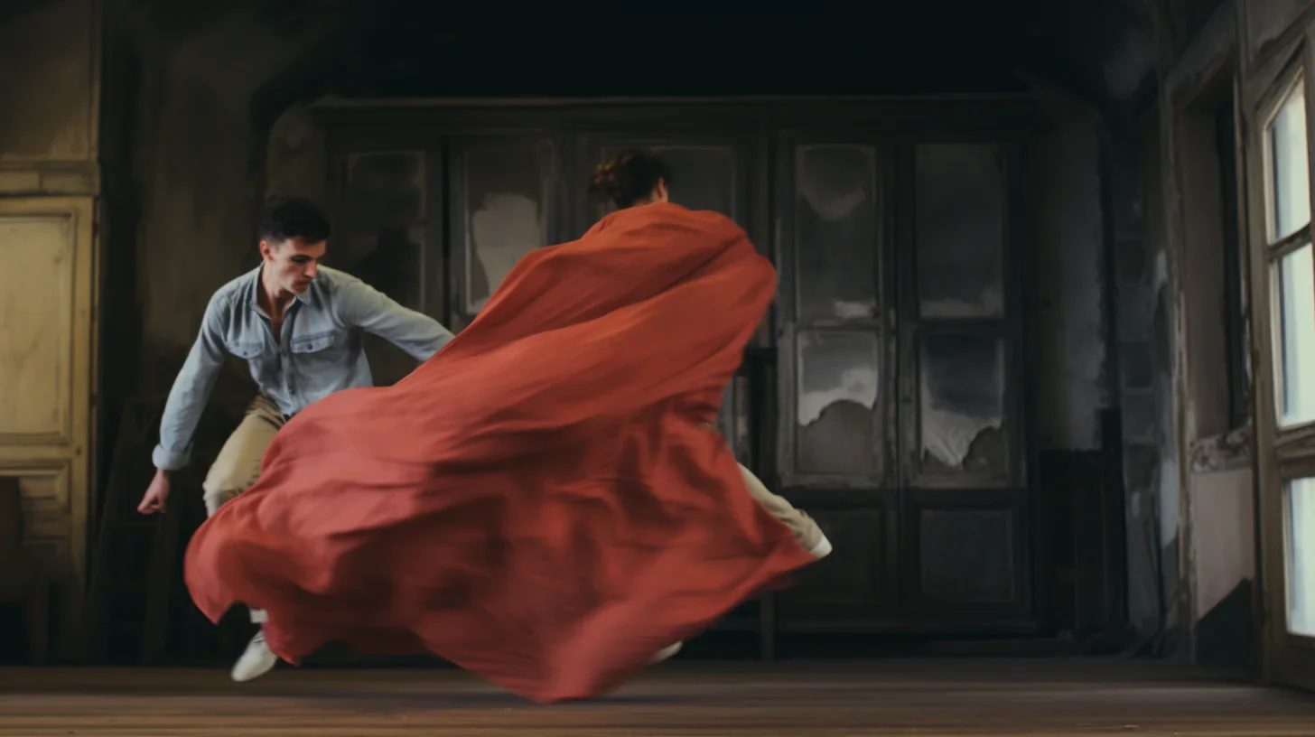 Image symbolisant le moment magique où les personnages Jean et Juana se rencontrent sur scène