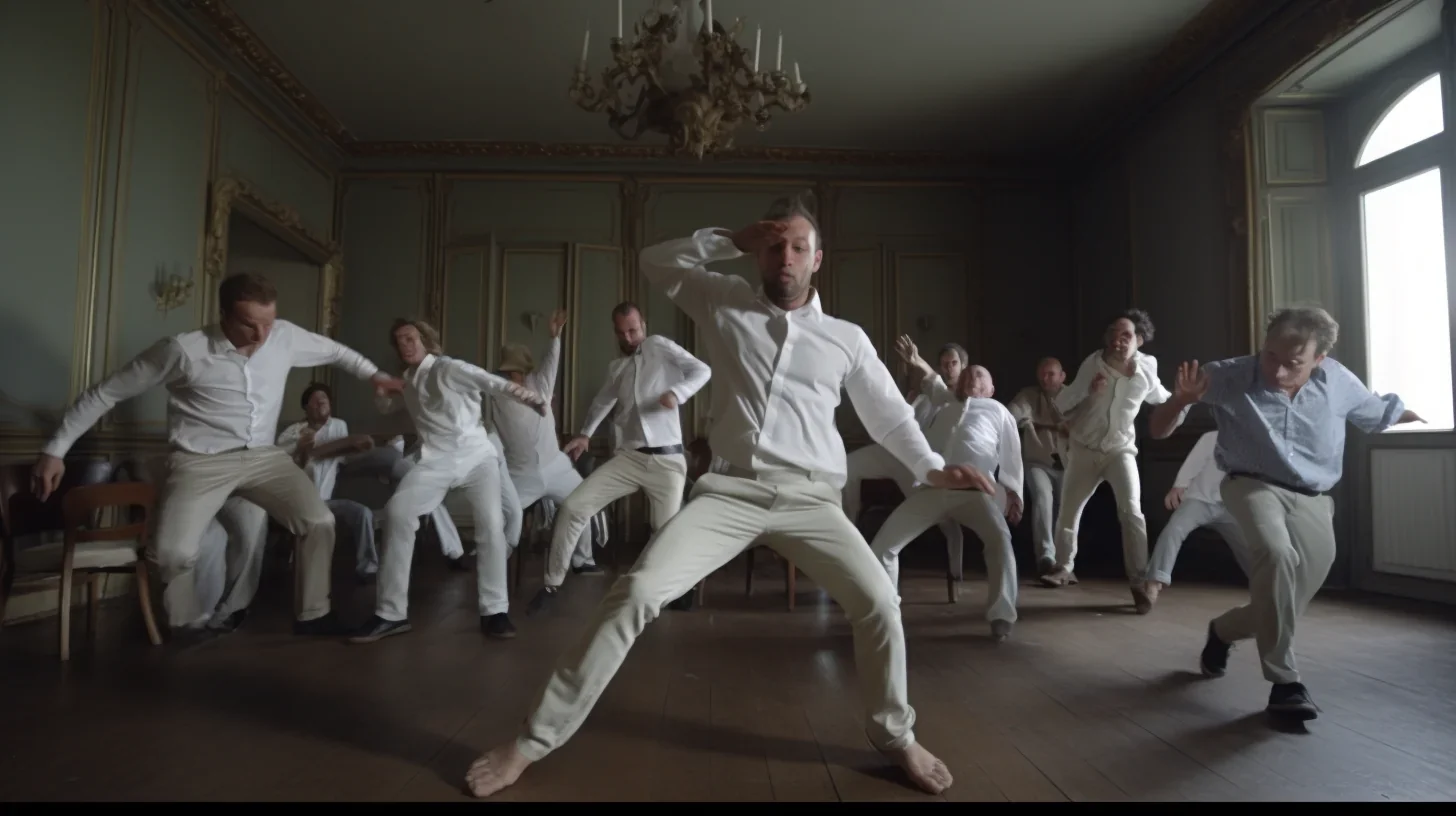 Groupe d'adultes participant à un atelier de théâtre en mouvement en classe