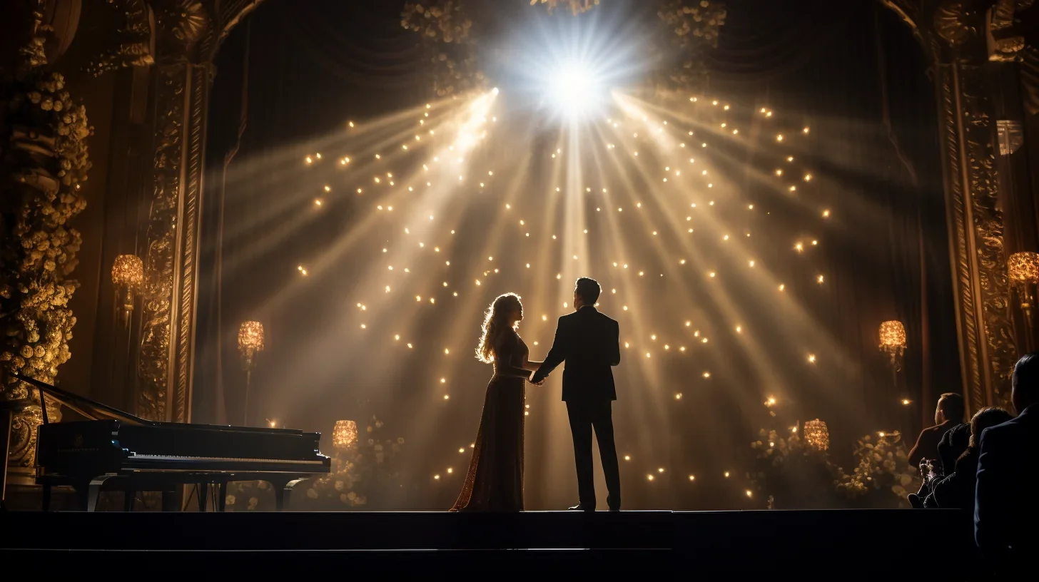 Deux comédiens vivent un moment magique sur scène