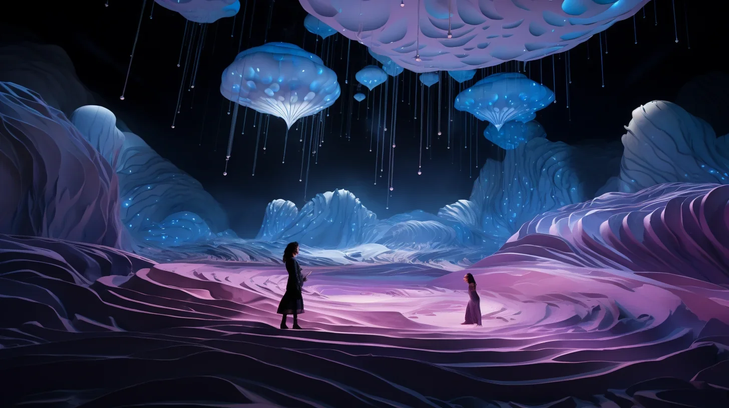 Deux comédiens dans un monde onirique