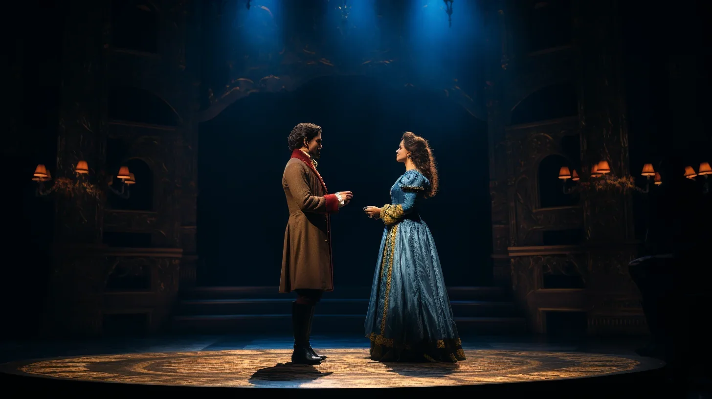 Image représentant une scène intense avec deux acteurs se faisant face, exprimant leur talent dramatique