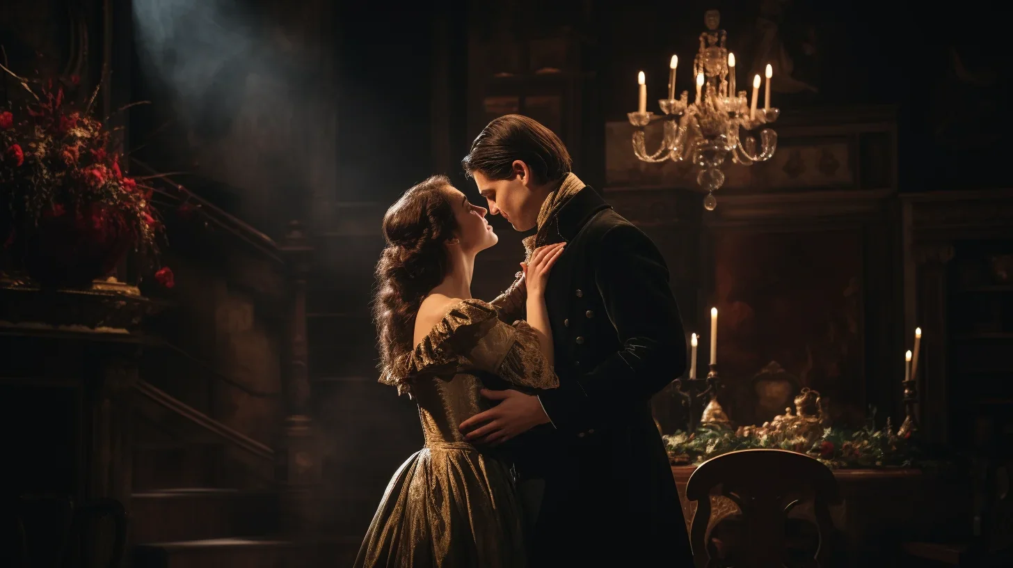 Image d'un instant romantique avec deux personnages