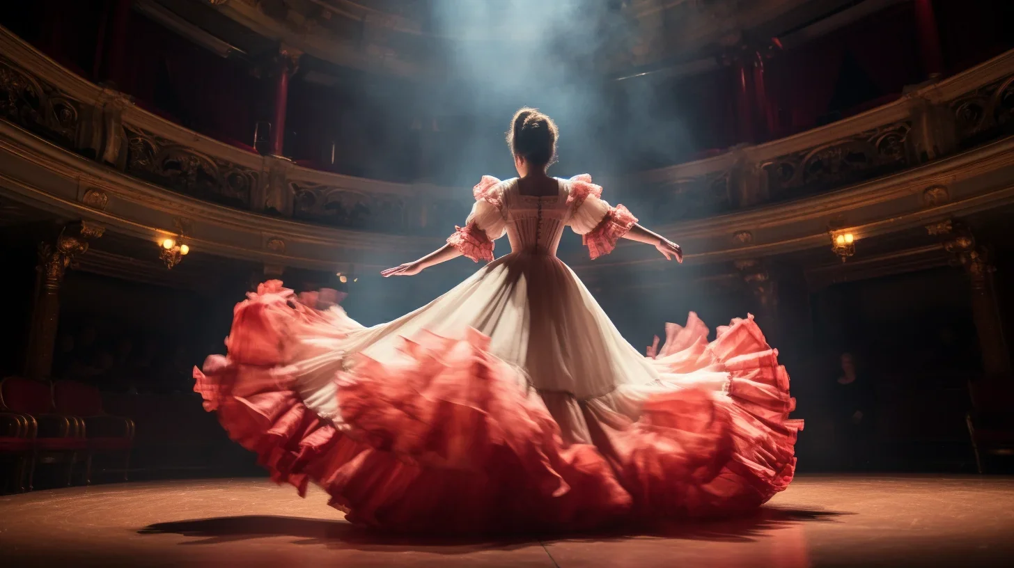 Illustration vibrante de comédiens captivants dans le feu de l'action lors d'une représentation théâtrale