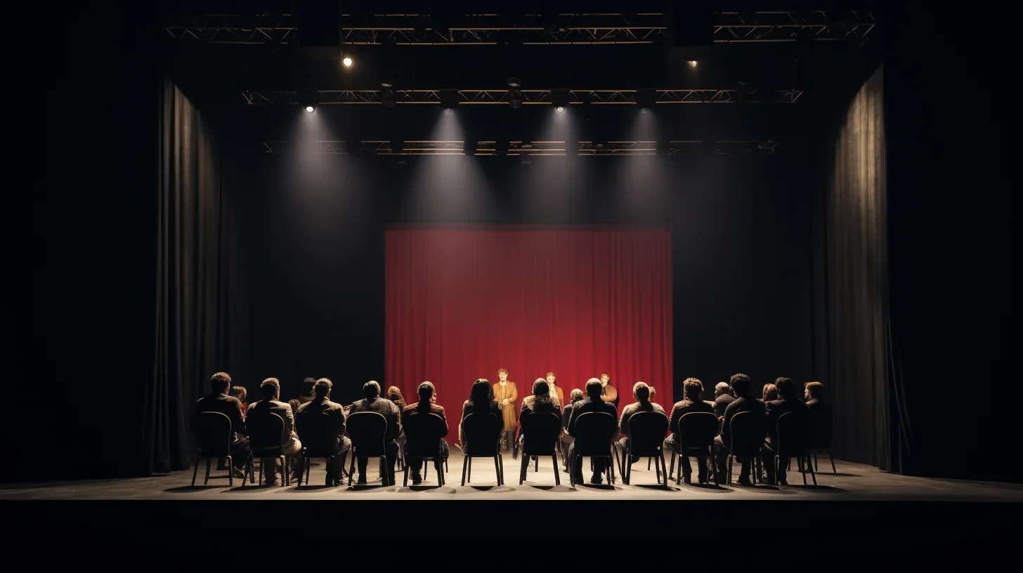 Instant capturé avant le début de la création du spectacle, première rencontre inspirante de la troupe.