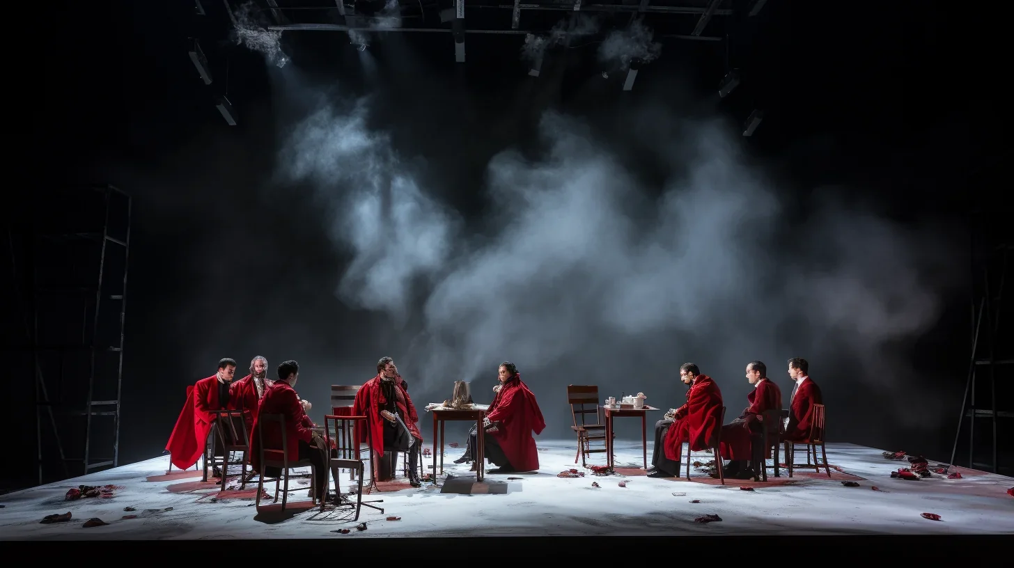 Session de répétition théâtrale en coulisse