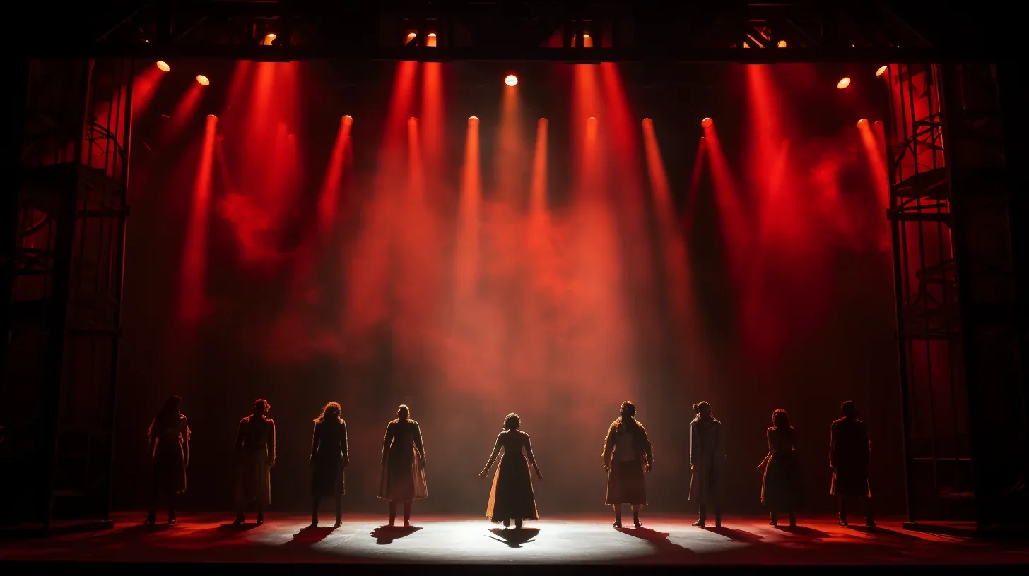 Interprétation théâtrale lors d'un atelier avec des exercices devant un public attentif