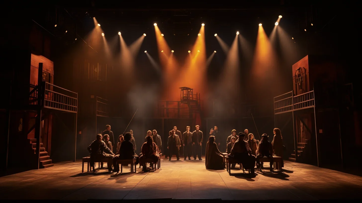 Artistes présentant des exercices théâtraux à un atelier avec une audience participative