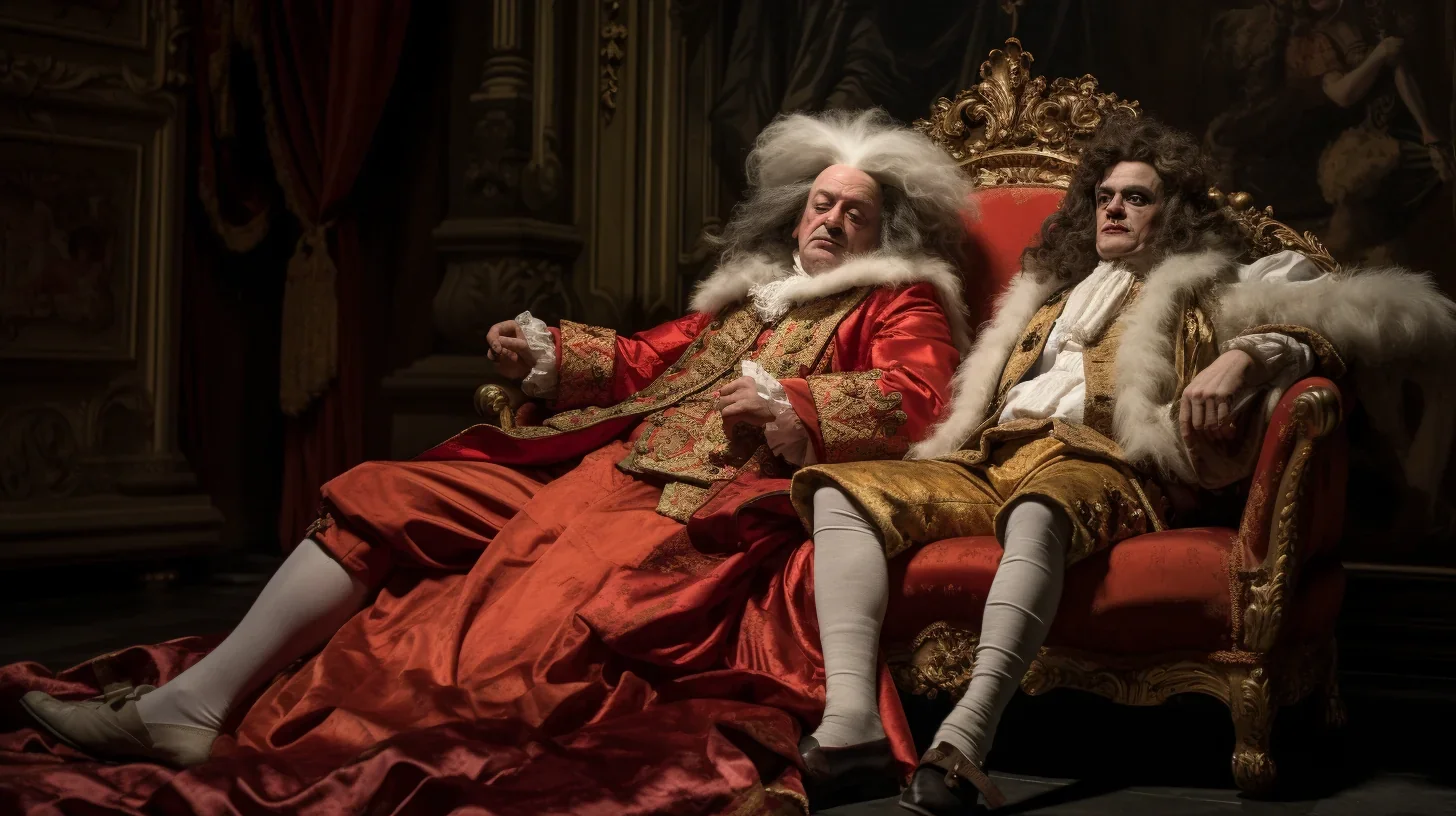 Image dynamique d'une scène théâtrale de Molière