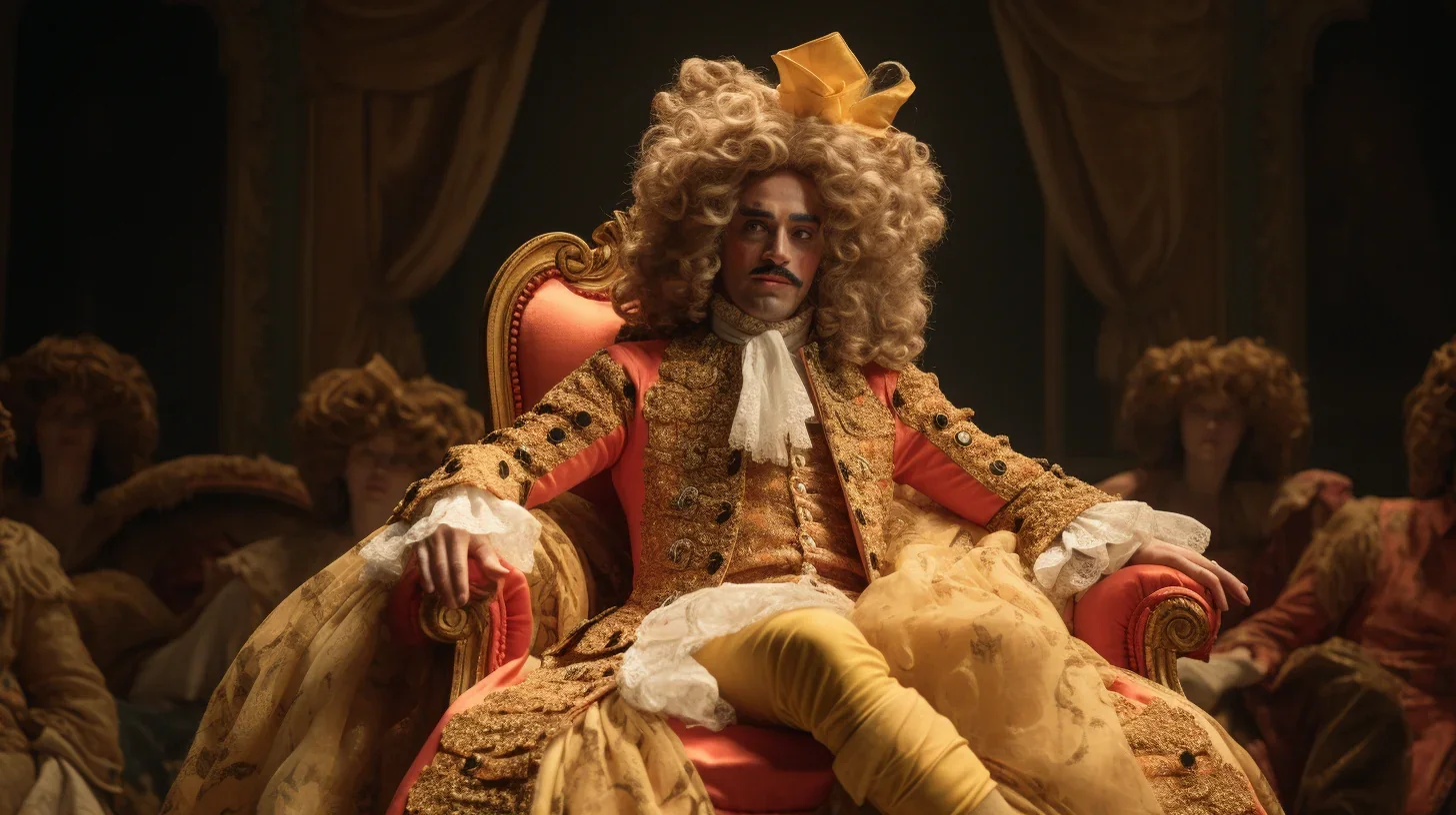 Illustration d'une scène théâtrale de Molière