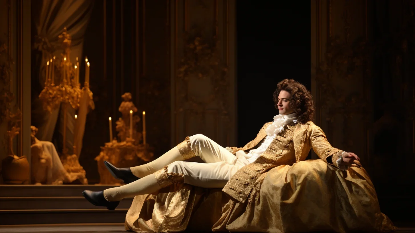 Illustration vivante d'une scène de théâtre de Molière