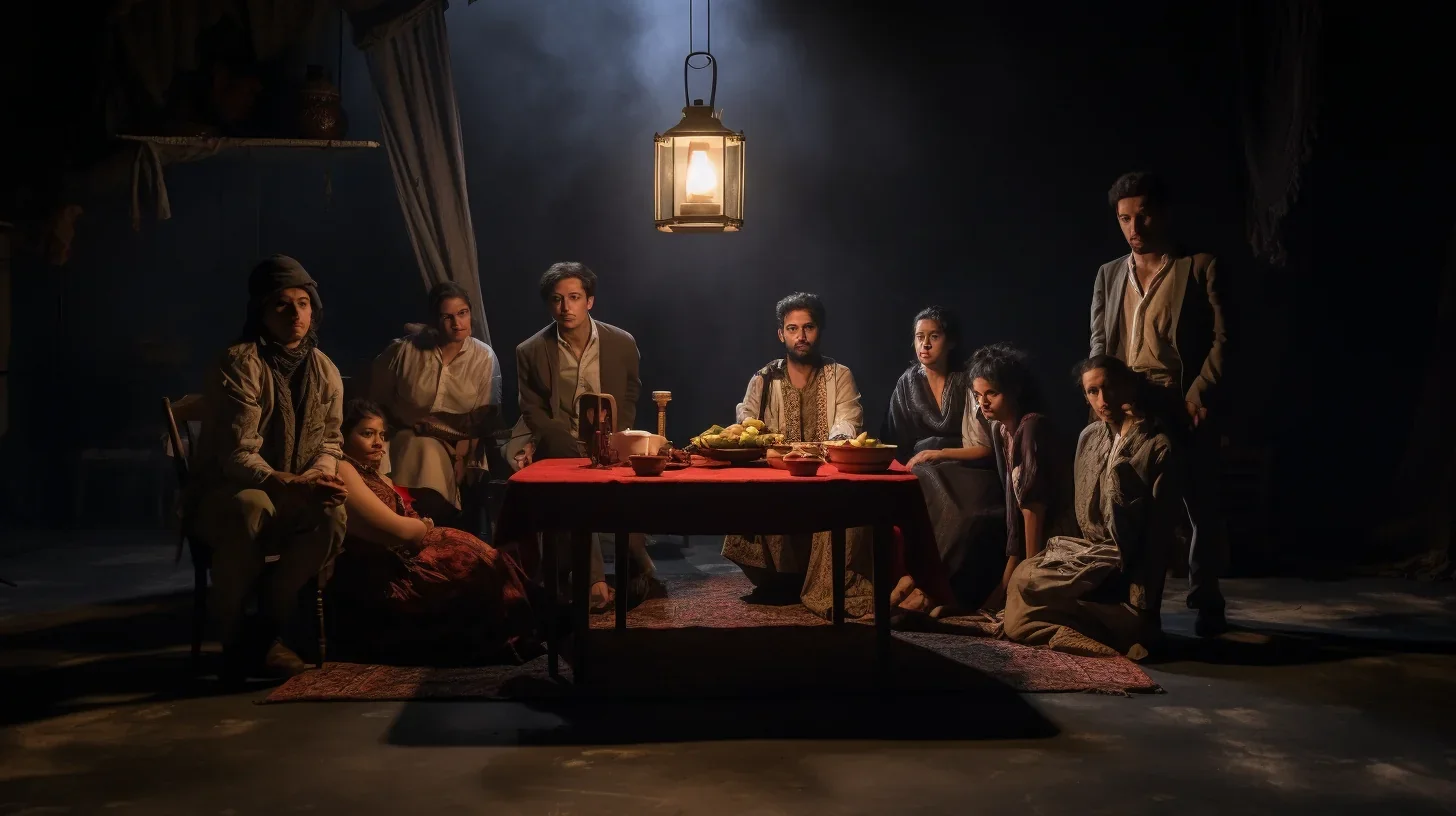 Pratique du mime pendant le cours de théâtre