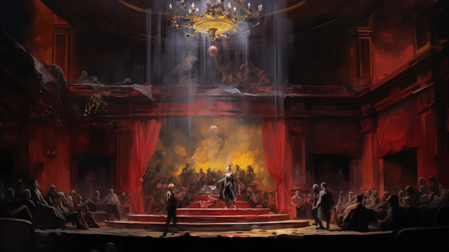 Pratique des exercices de mime lors du cours de théâtre