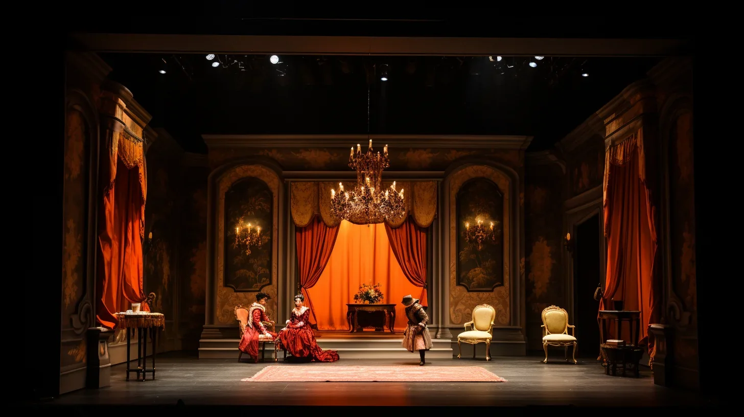 Scène captivante du final d'un atelier théâtral avec des acteurs débordant d'énergie