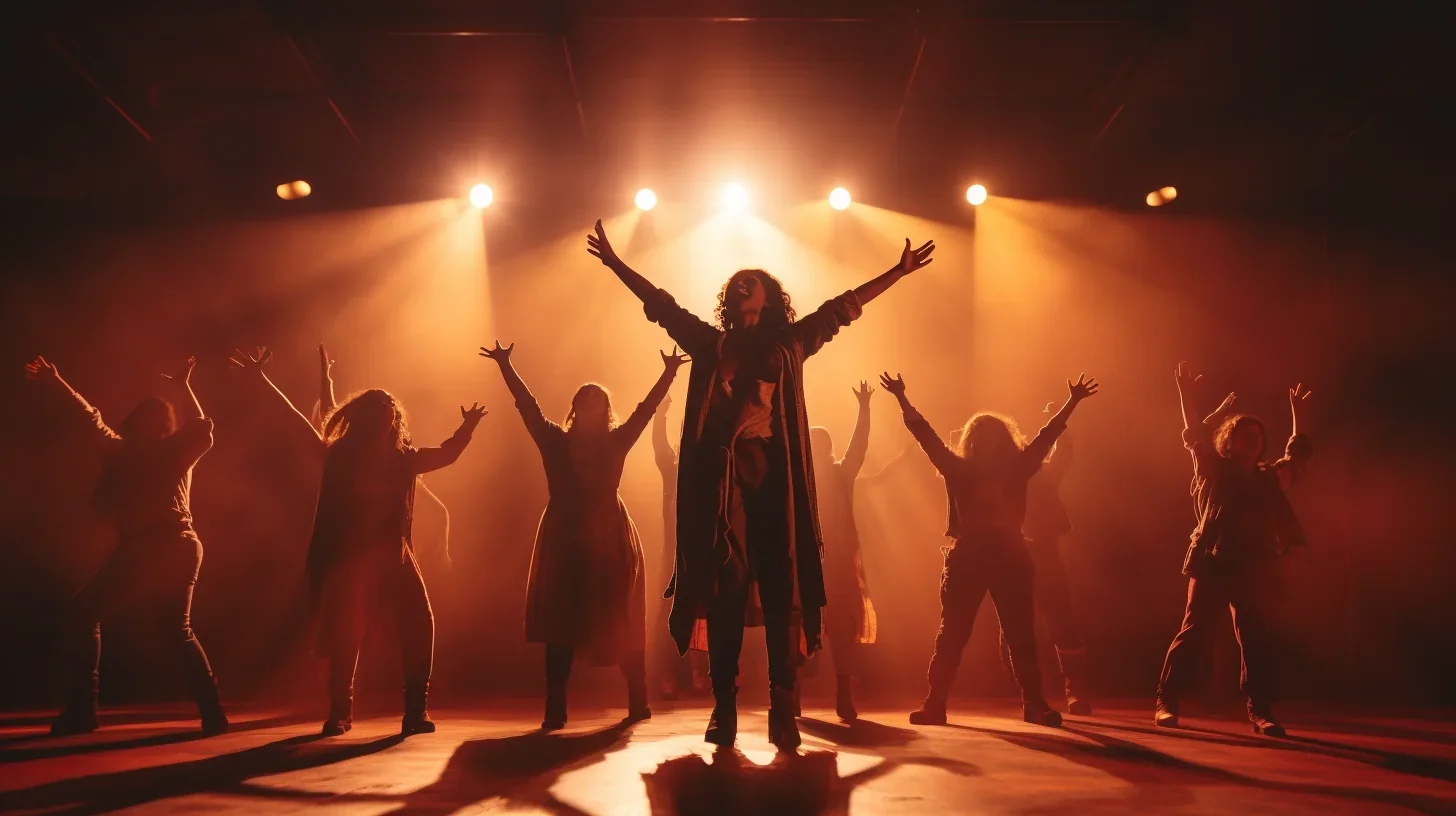 Image illustrant la collaboration créative pour la mise en scène du spectacle du groupe avec notre soutien