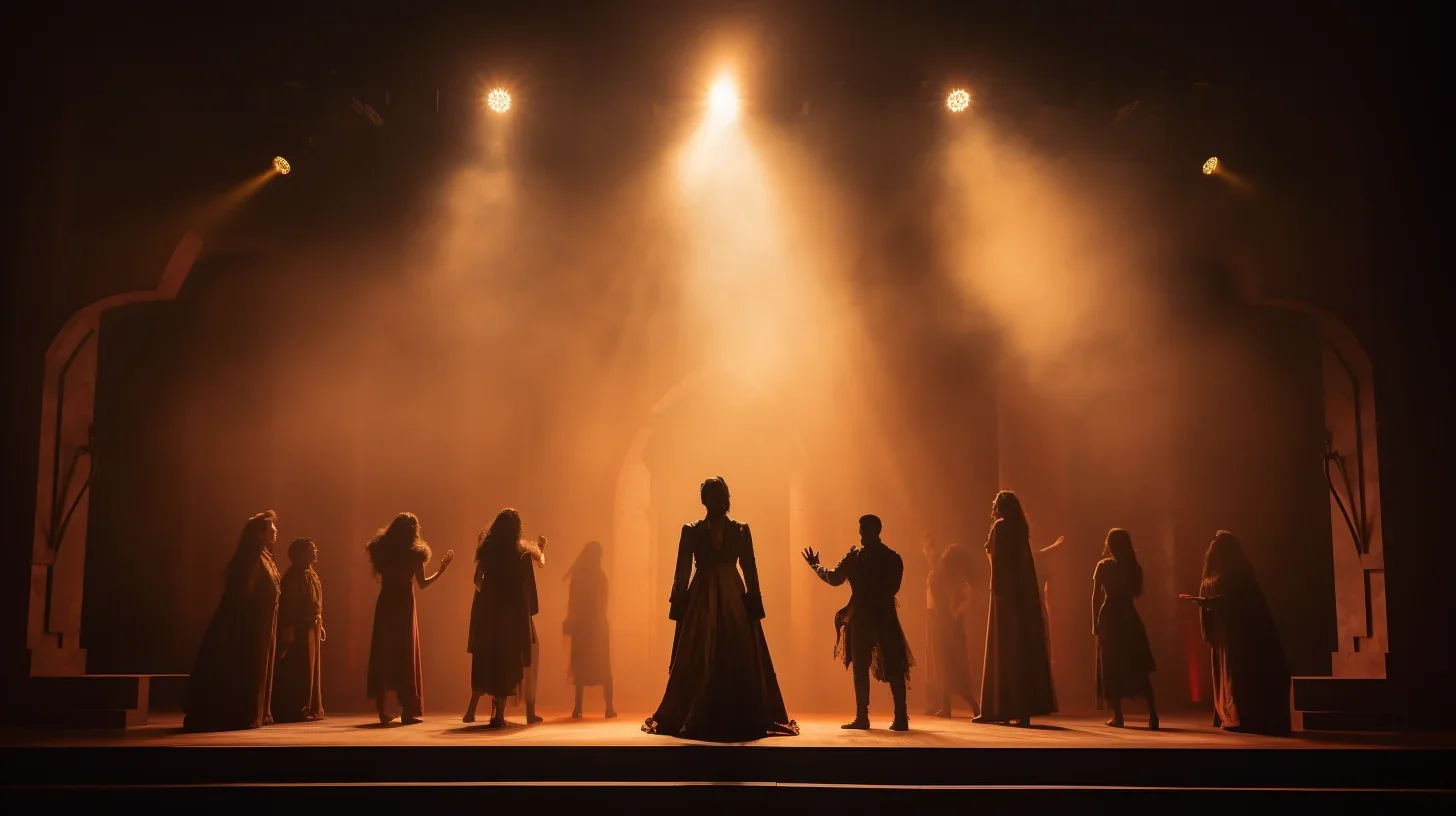 Image captivante dépeignant la naissance d'un spectacle en direct sur scène