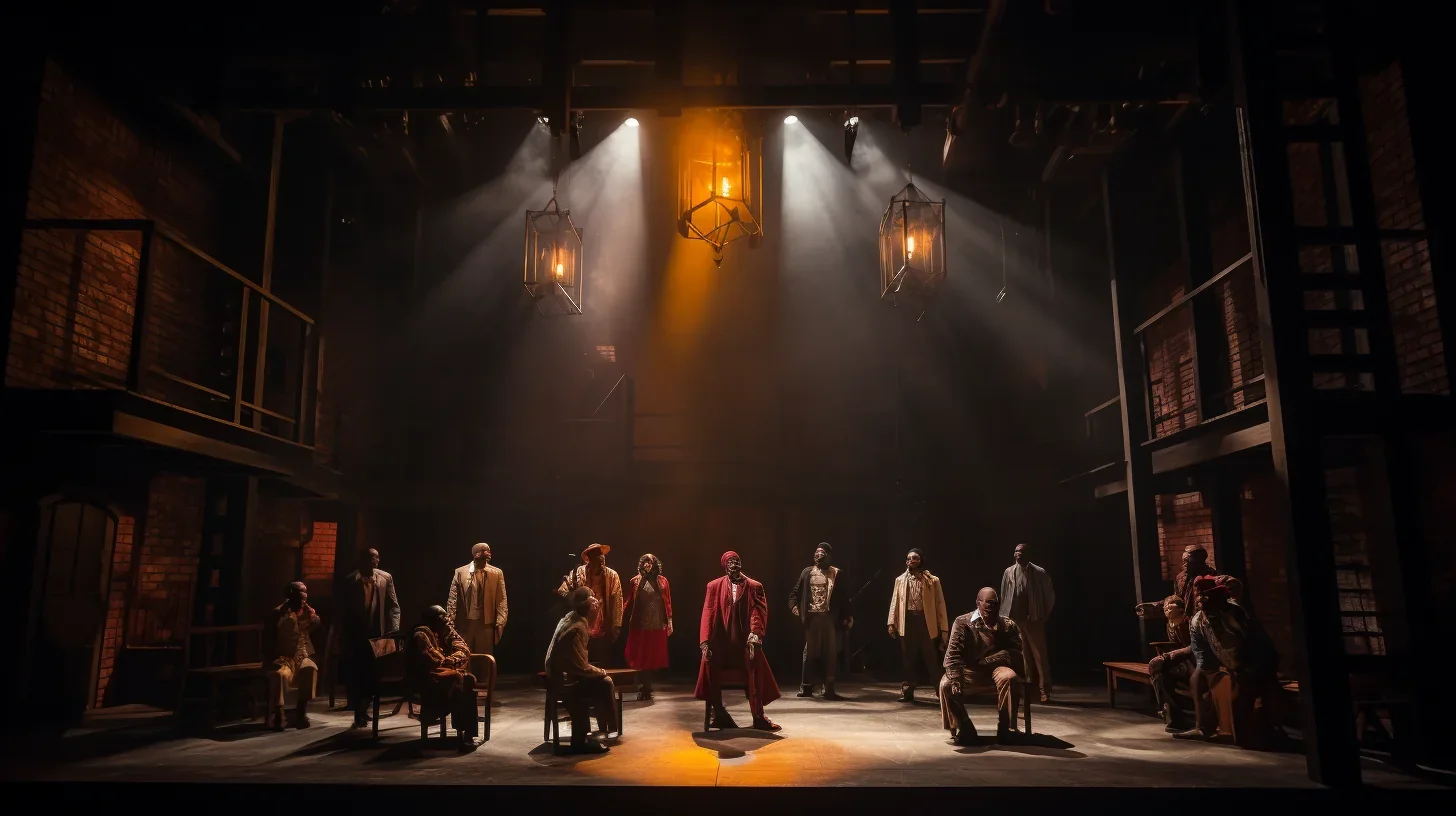 Scène de répétition théâtrale en cours