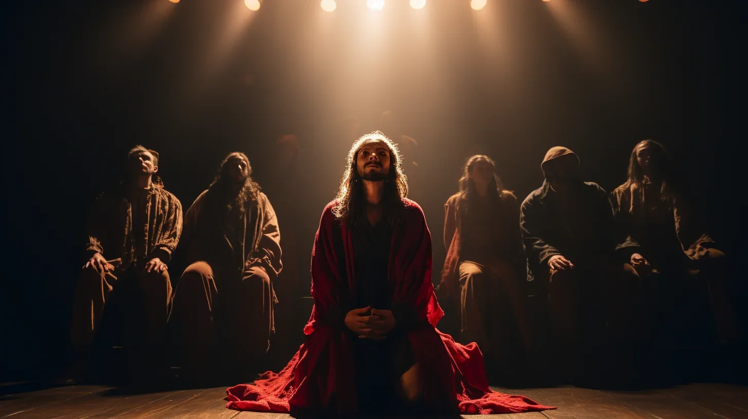 Préparation artistique en répétition sur scène