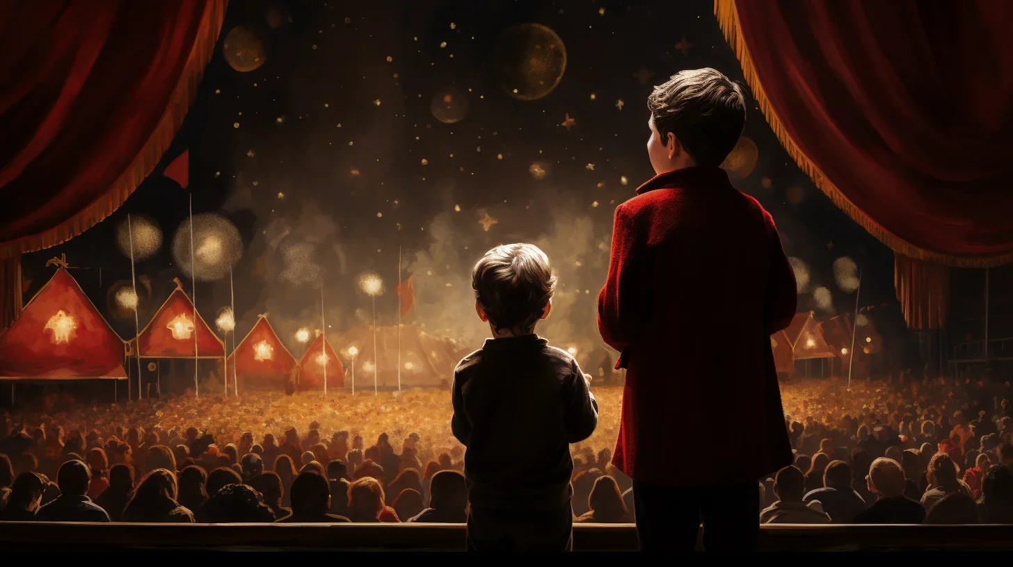 Jeunes acteurs costumés et maquillés jouant une scène théâtrale pendant un atelier