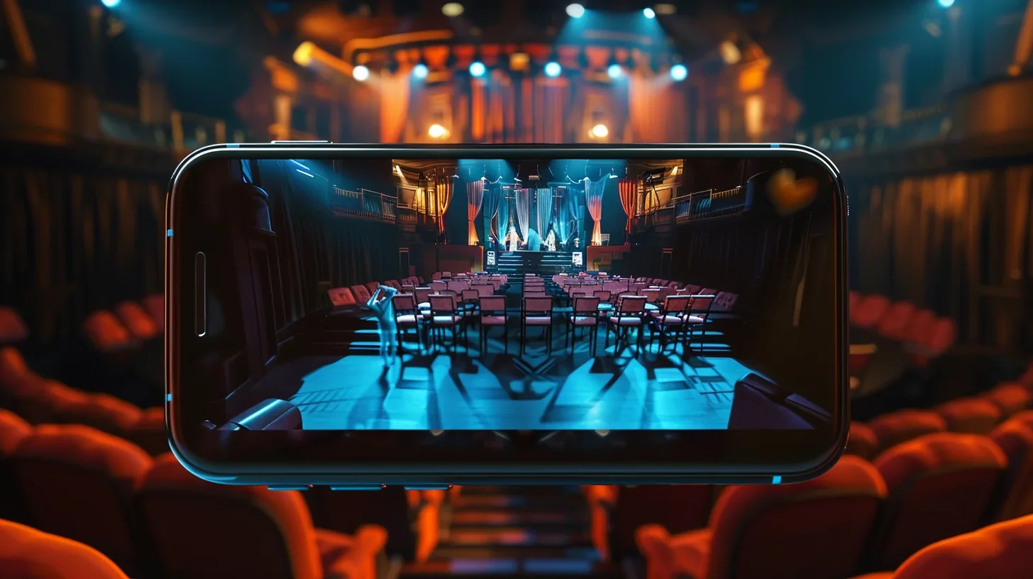 Illustration représentant l'application mobile TheatArt