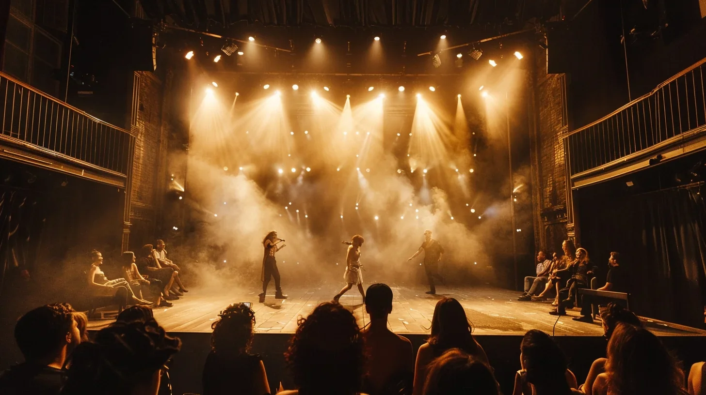 Une répétition intense où les acteurs explorent les nuances des cinq personnages