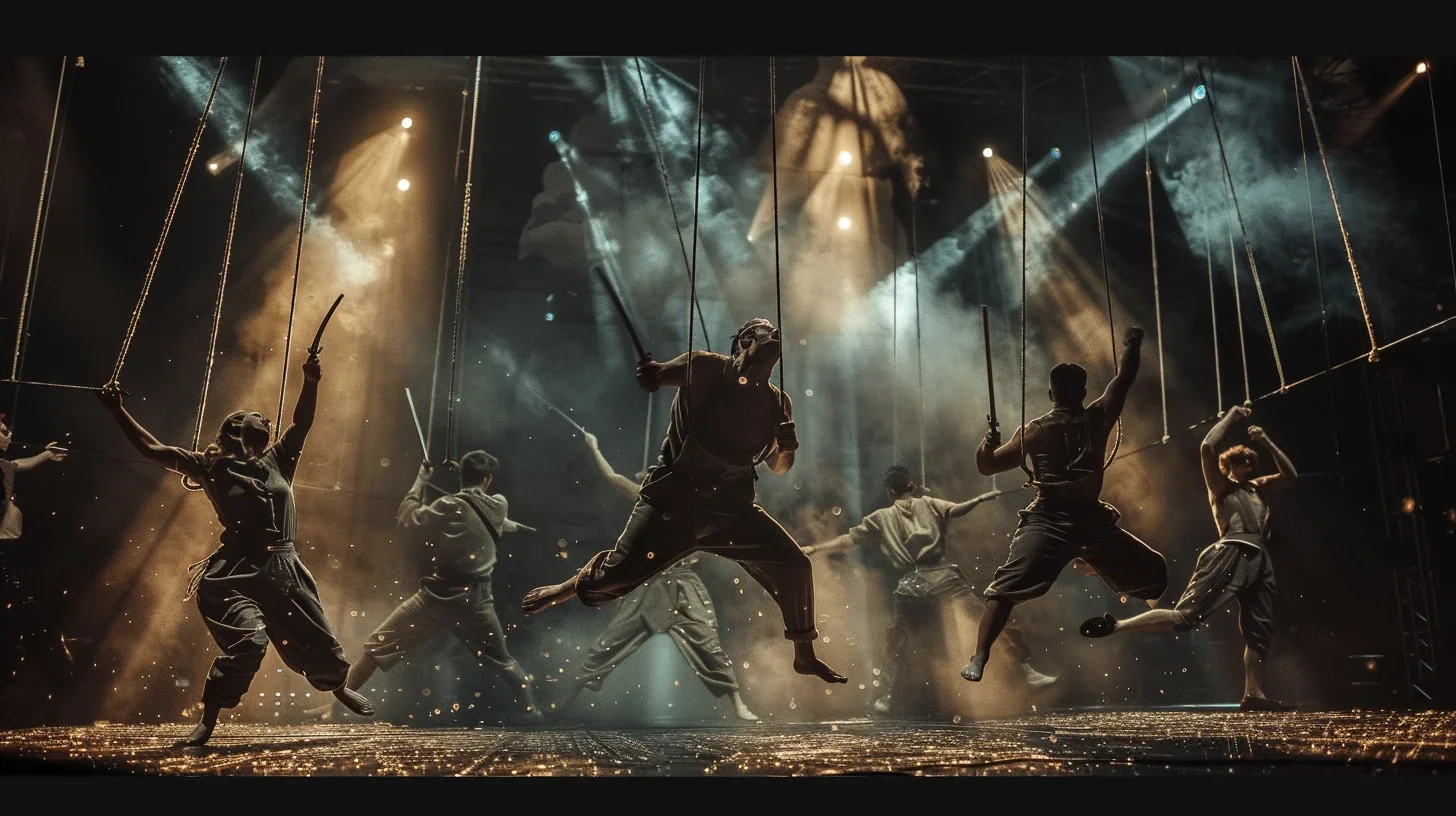 Scène émouvante d'une performance théâtrale dramatique